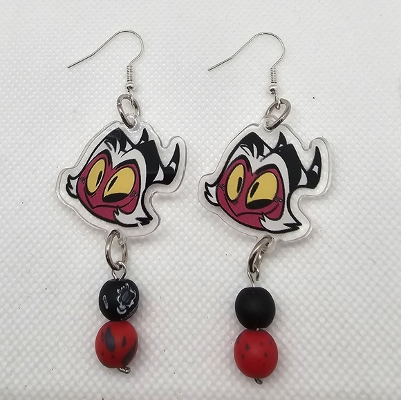 Helluvaboss Earrings! Blitz Stolas Loona Moxie - Handmade Hypoallergenic - Picture 8 of 11